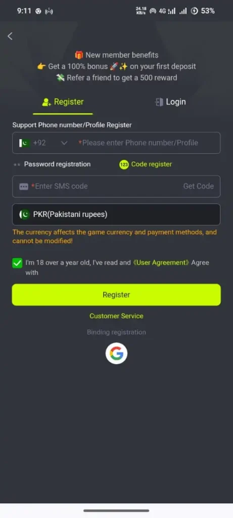 8JJ BET Game Register and Login