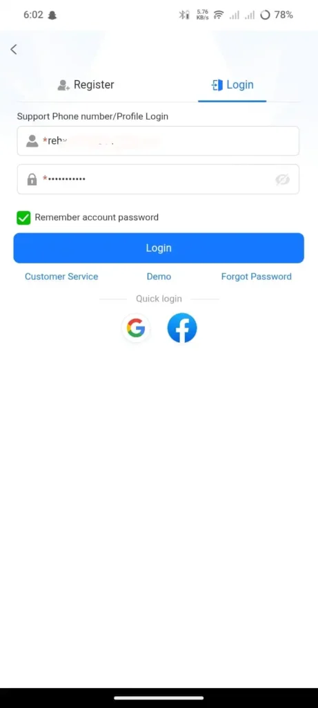 1JJ Game Register and Login