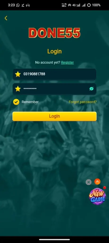 Done55 Game Login