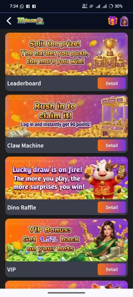 777Plus Game Bonuses