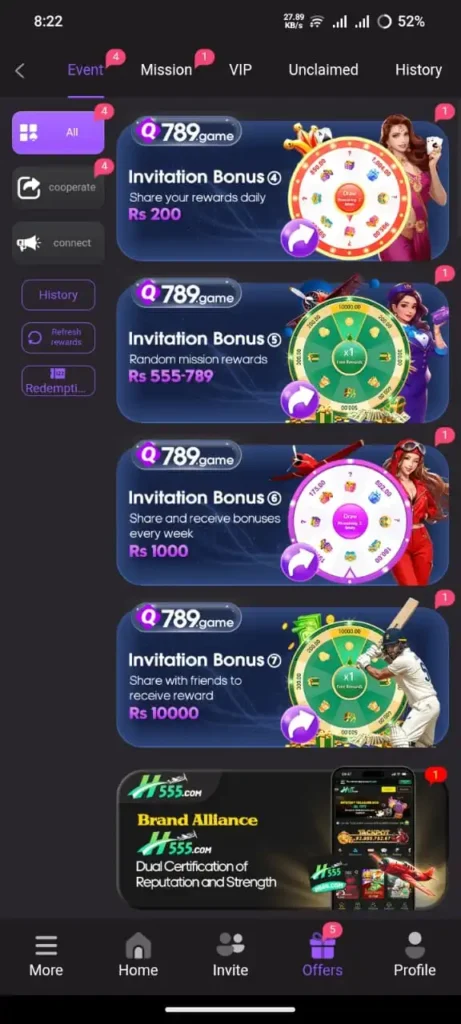 Q789 Game Bonuses